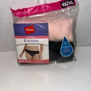 Hanes Cotton 2 Hi-Cuts Package Size 9/2XL